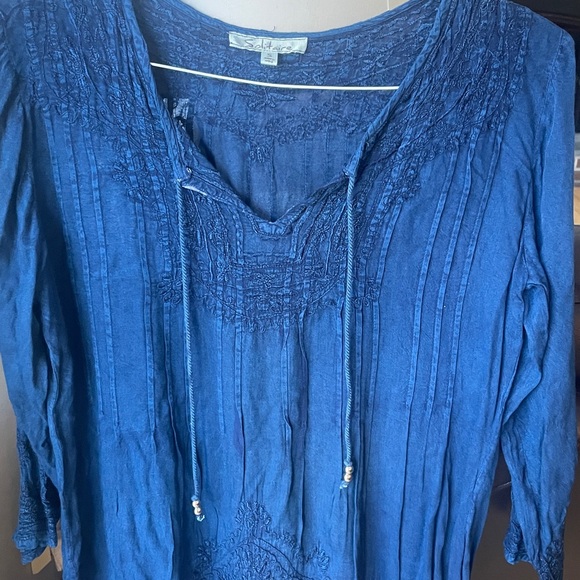 Solitaire gorgeous BoHo chic Top Size small,. Very unique and stunning - Picture 3 of 9